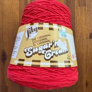 Lily Cotton Yarn in Bold Red